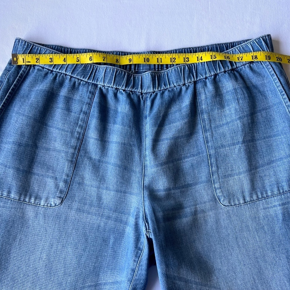 *FIRM PRICE* J. Jill Indigo Pull-On Wide-Leg Pants - Picture 4 of 11